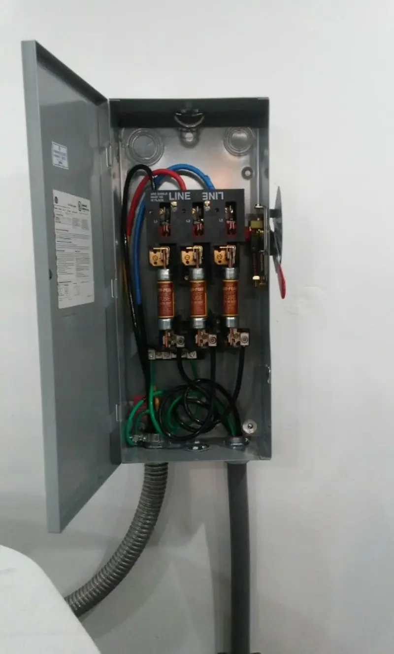 Three-phase disconnect switch installed for Electrical Wiring & Rewiring in West Ocean City
